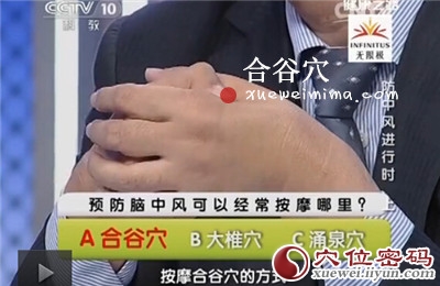 <a href='http://www.liuyanbao.net/rentixueweichaxun/475.html' target='_blank'><u>合谷穴</u></a>的位置图及按摩方式