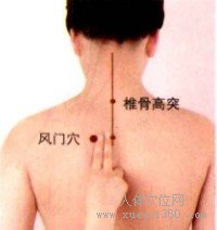 风门穴：膀胱经(图文)